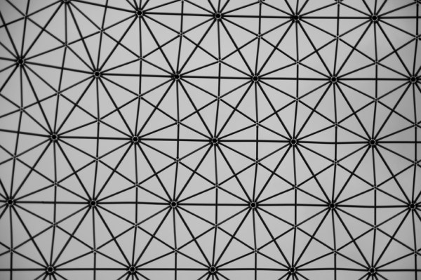 Looking up when inside the sphere was a little dizzying.