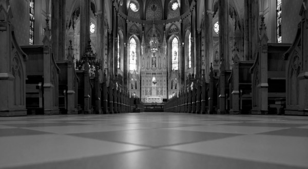 Ant's eye view of the St. Patrick's Basilica, recommended by my friend Bailey.