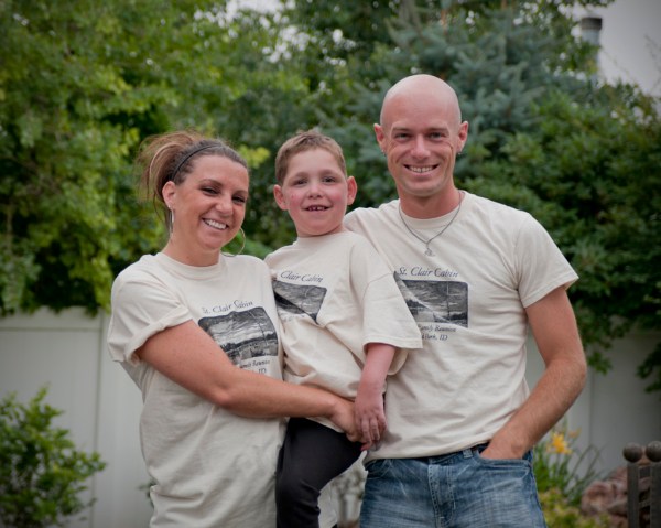 At the family reunion in spirit and with T-shirts to prove it.