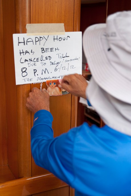 Gary's response at hearing we'll pull in to Newport a bit later than planned.