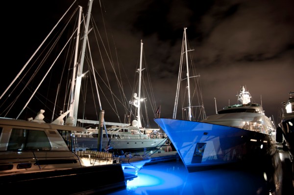 Safely docked and dwarfed by most of our neighbors.