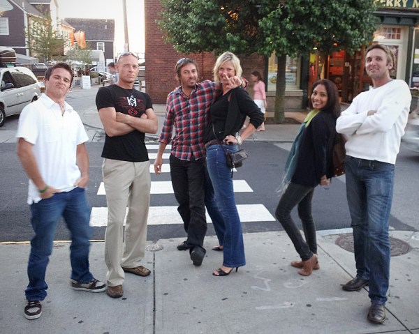 The crew of La Forza and Inukshuk descend upon the streets of Newport.