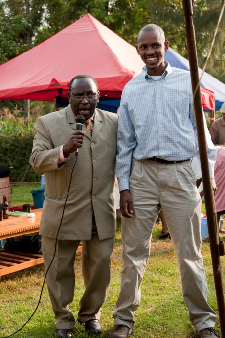 I'm not sure what this pastor was saying, but Brian was smiling and most of the crowd was laughing! Perhaps it was something about the muzungu in the audience!