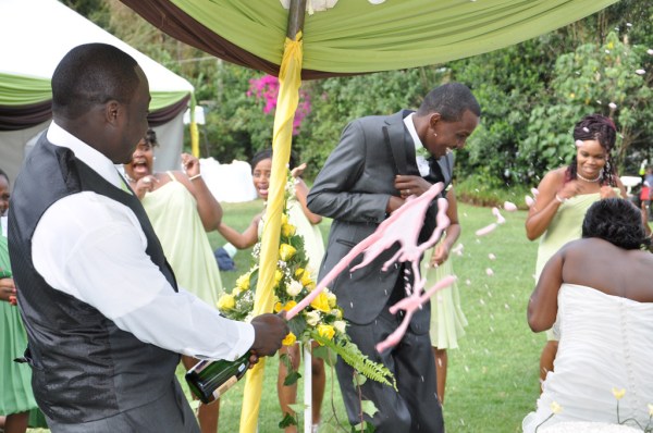 Steve Biko's way of saying, "Let the party begin!" - Photo by JoeLink Media