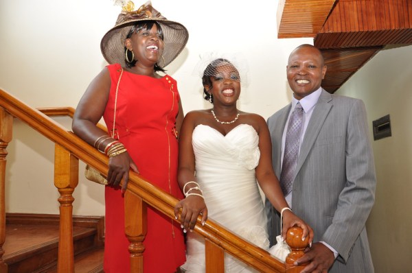 Christine and her parents Elizabeth Wanjiru and Kiruthu. - Photo by JoeLink Media