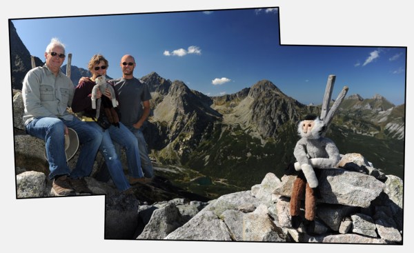 Family portrait on the summit of Veľká Svišťovka (2,037 m - 6,683 ft).