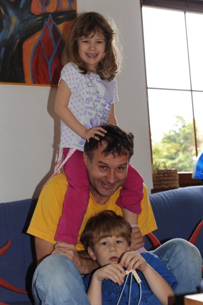 Miloš, Martin and Magdalena (Photo taken during last year's visit.)