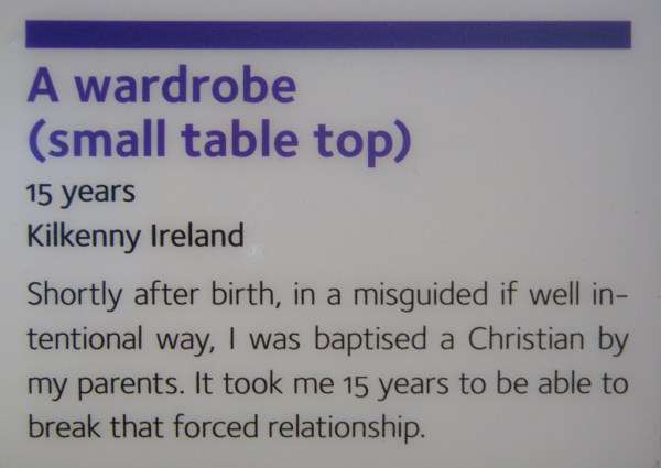 The caption to the above artifact.