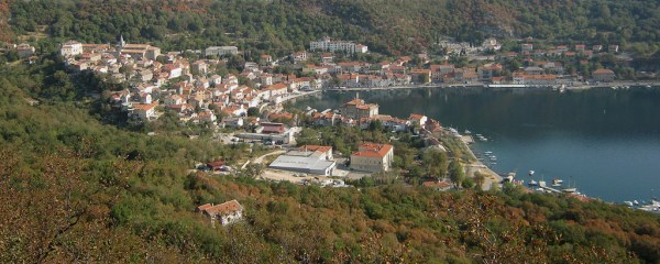 The port of Bakar, about 10 km (6 mi) south of Rijeka.