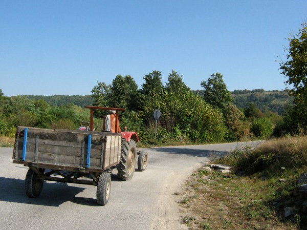 Who needs GPS when the locals are willing to lead your in the right direction with the help of their tractors!?