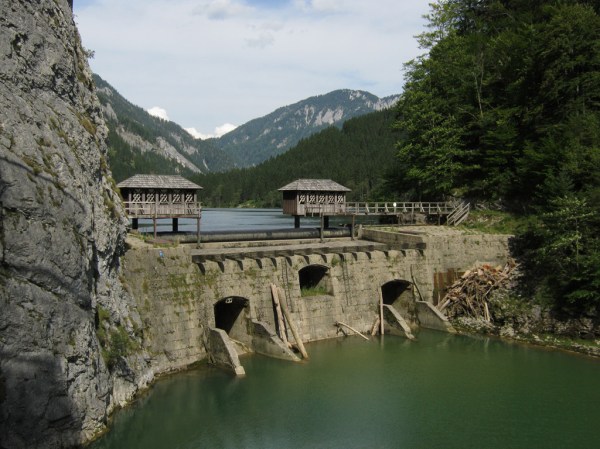 The Prescenyklause Dam on the Salza River.