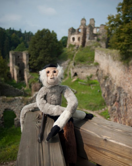 When Tristan woke up and realized he was in Europe he of course wanted his picture at some enchanted castle, so off we went to the Dívčí Kámen Castle.