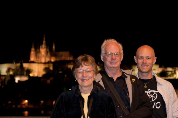 Mom, Dad and I reunited in Prague.