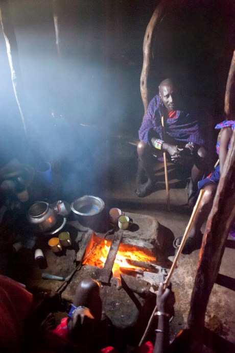 In the kitchen of a manyatta house. The entire house has only one tiny window to reduce the number of mosquitoes inside. It was extremely dark inside, this exposure was equivalent to 20 seconds (f / 3.5 @ ISO 200)