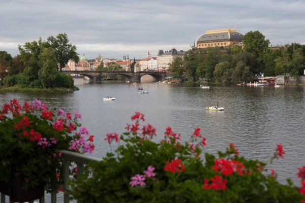 A beautiful fall afternoon in Prague.