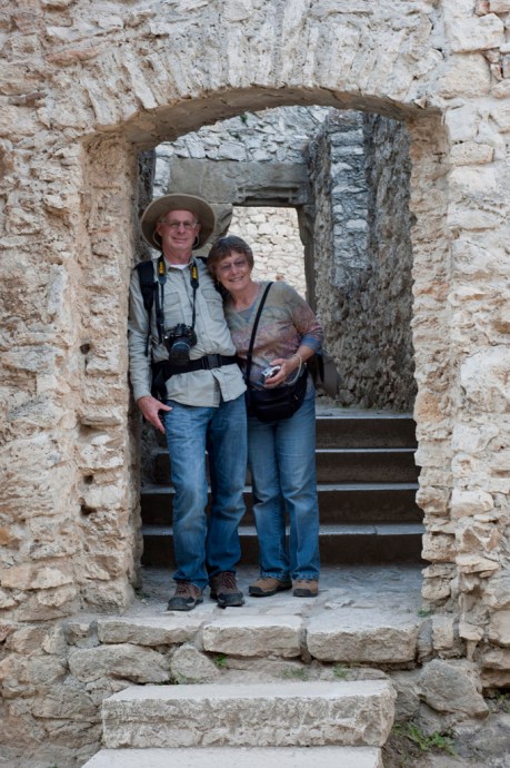 Inside Spišský Hrad.