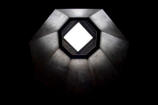 A skylight at the visitor's center for the Domica Caves.