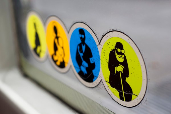 Reserved seating aboard a Vienna tram.