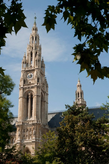The Rathaus building, which serves as the city hall, in Vienna.
