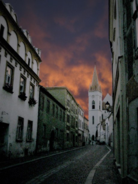 Arriving in Znojmo, CZ for an impressive sunset.