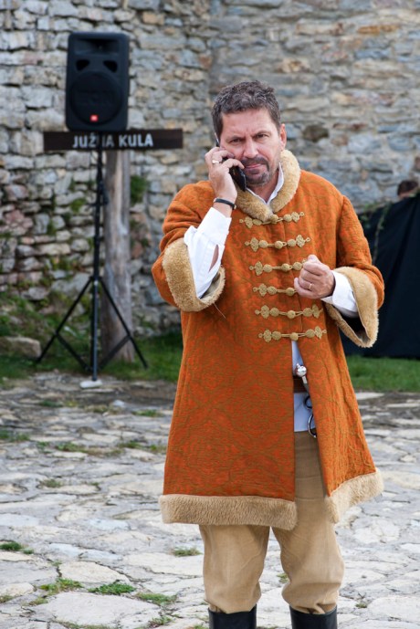 Seems cell phone reception is good throughout the castle during the 1200's.