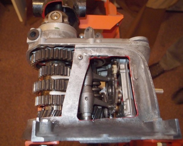 Another view of the transmission.