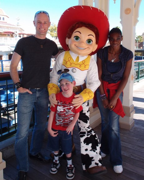Kendra, Tayt and I with Jessie from Toy Story.