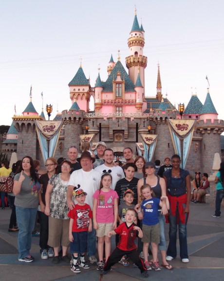 My awesome family and their castle.