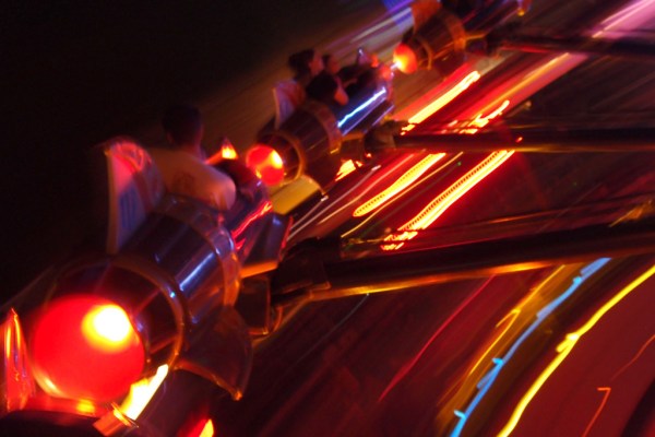 Getting dizzy on the Astro Orbitor.