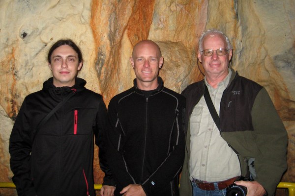 Our fantastic spelunking guide Matej. When not giving cave tours, Matej teaches school and is lead guitar / vocalist in the band Sign of Chaos. Rock!